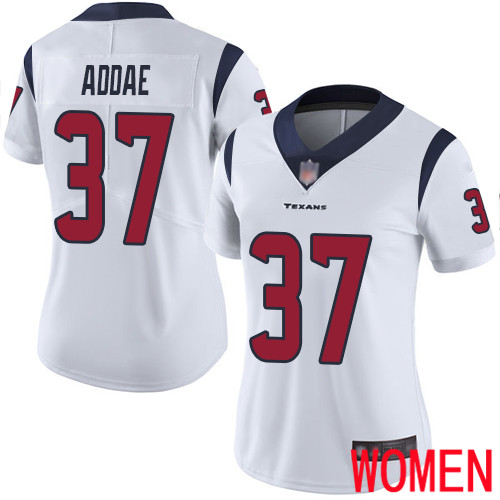 Houston Texans Limited White Women Jahleel Addae Road Jersey NFL Football #37 Vapor Untouchable->youth nfl jersey->Youth Jersey